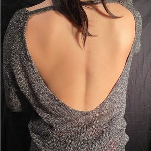 Open back Sweater top